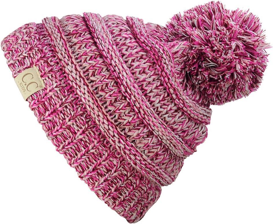 imageCC Kids Cute Warm and Comfy Pom Pom Childrens Knit Ski Beanie Hat1