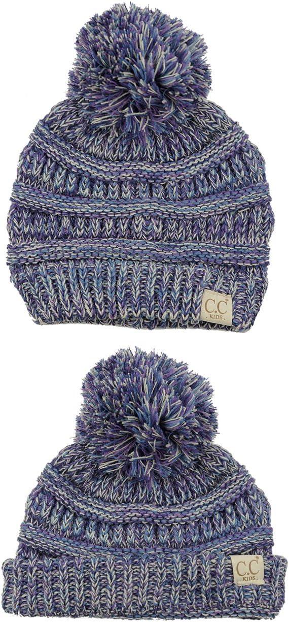 imageCC Kids Cute Warm and Comfy Pom Pom Childrens Knit Ski Beanie Hat2