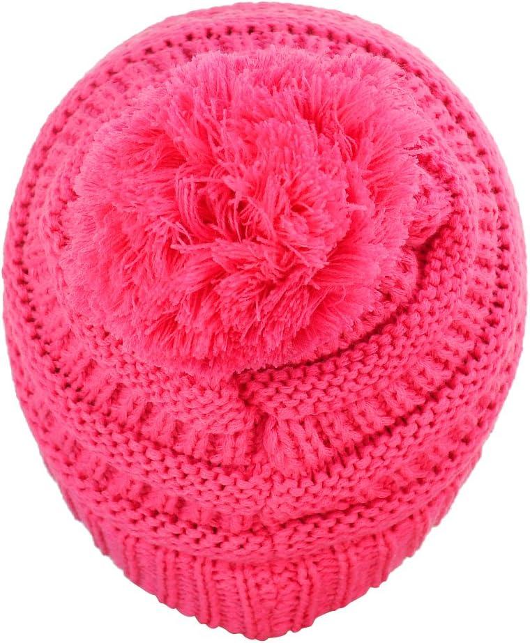 imageCC Kids Cute Warm and Comfy Pom Pom Childrens Knit Ski Beanie HatNew Candy