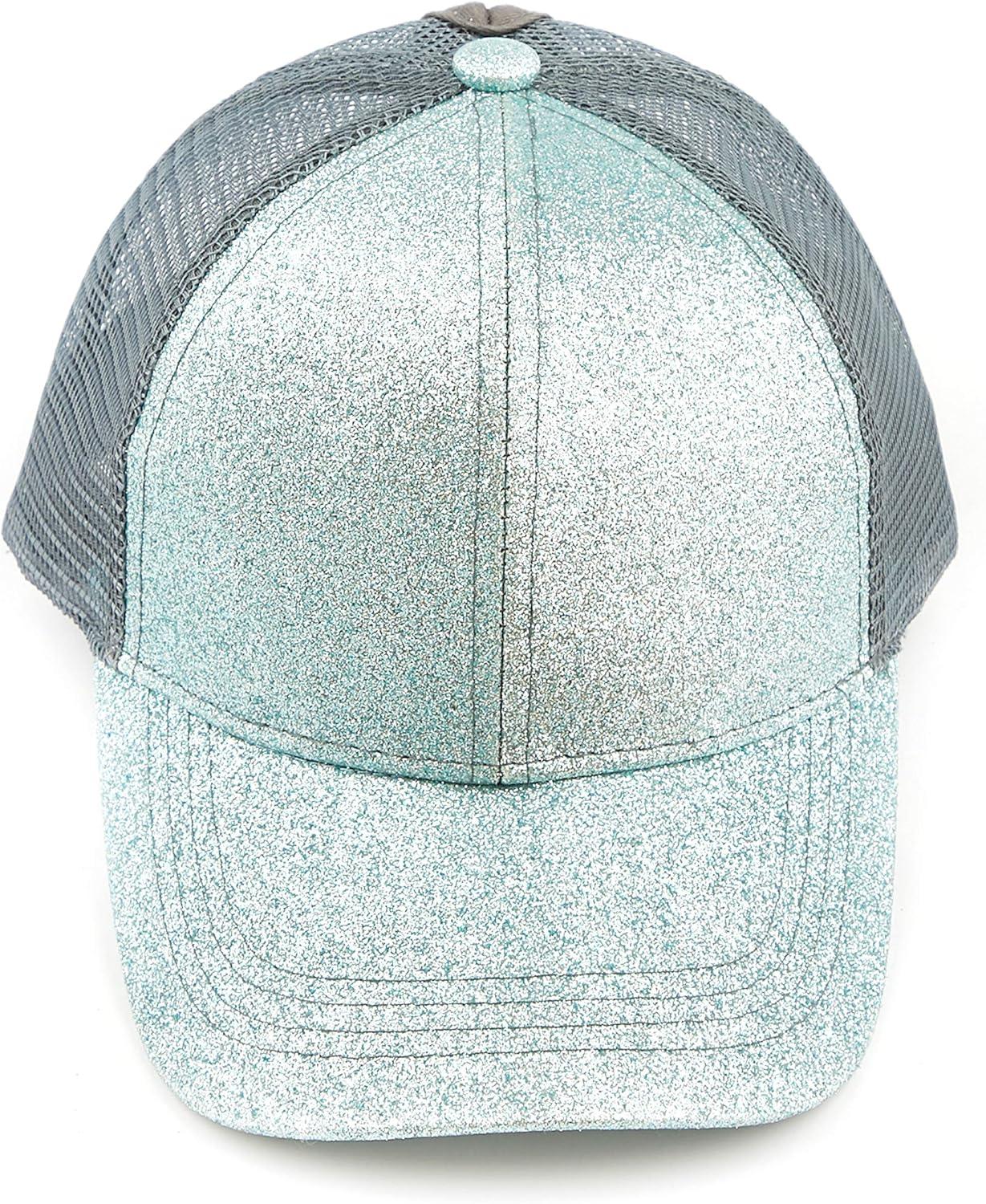 imageCC Kids Ponytail Caps Messy Buns Trucker Plain Baseball Cap BT6KIDSMint