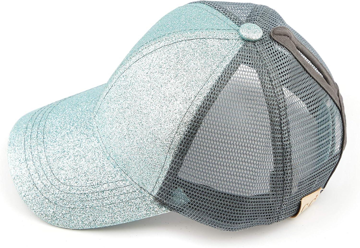 imageCC Kids Ponytail Caps Messy Buns Trucker Plain Baseball Cap BT6KIDSMint