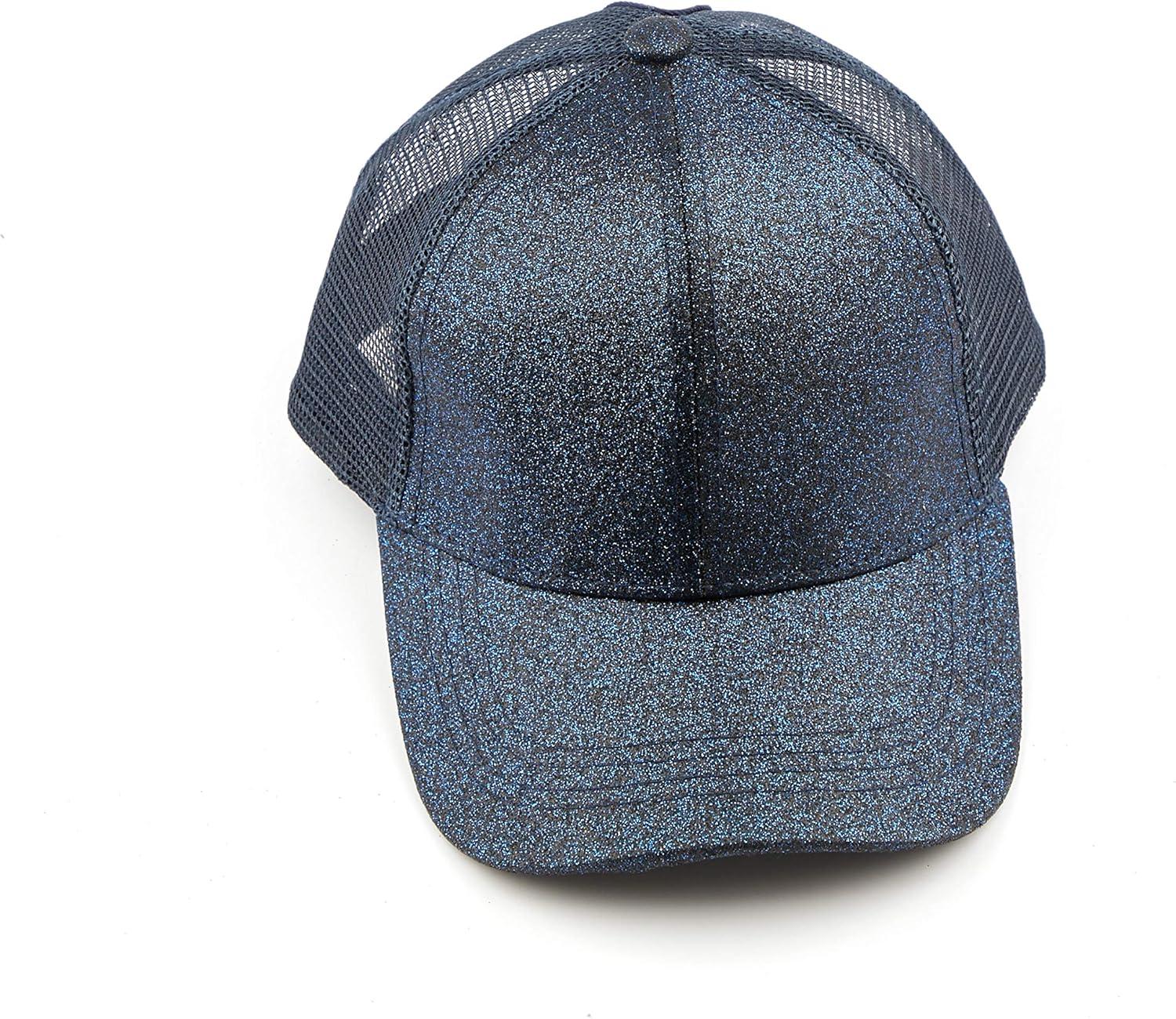 imageCC Kids Ponytail Caps Messy Buns Trucker Plain Baseball Cap BT6KIDSNavy