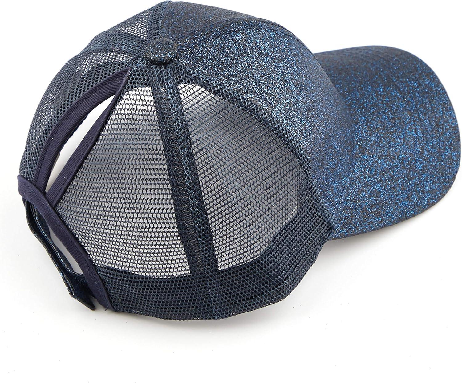 imageCC Kids Ponytail Caps Messy Buns Trucker Plain Baseball Cap BT6KIDSNavy