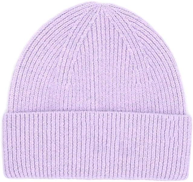 imageCC Kids Smile Face Rhinestone Beanie for Boys Girls  Recycled Yarn Comfortable Soft Warm Children Youth Knit Skully HatLavender