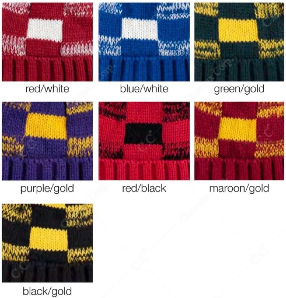 imageCC Multi Blend Pom Soft Fuzzy Lined Thick Knit Cuff Beanie HatCheckered RedWhite