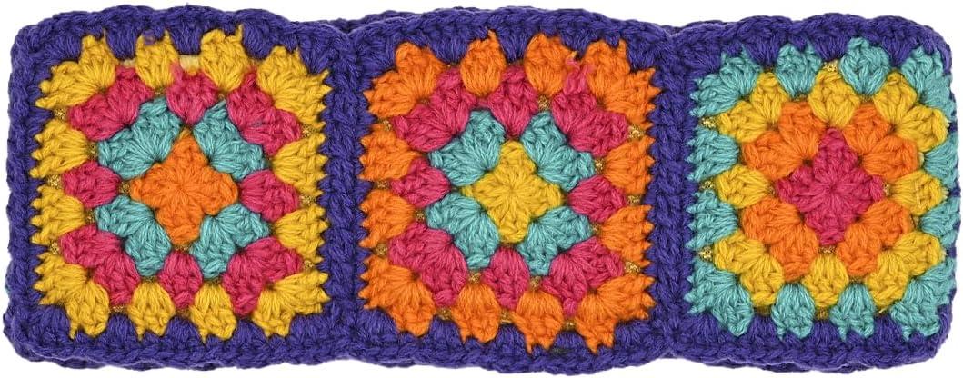 imageCC Multi Color Crochet Beanie ampamp Headwrap for Women Unisex  Stretchable Soft Warm Knit Winter Skully HatPurple