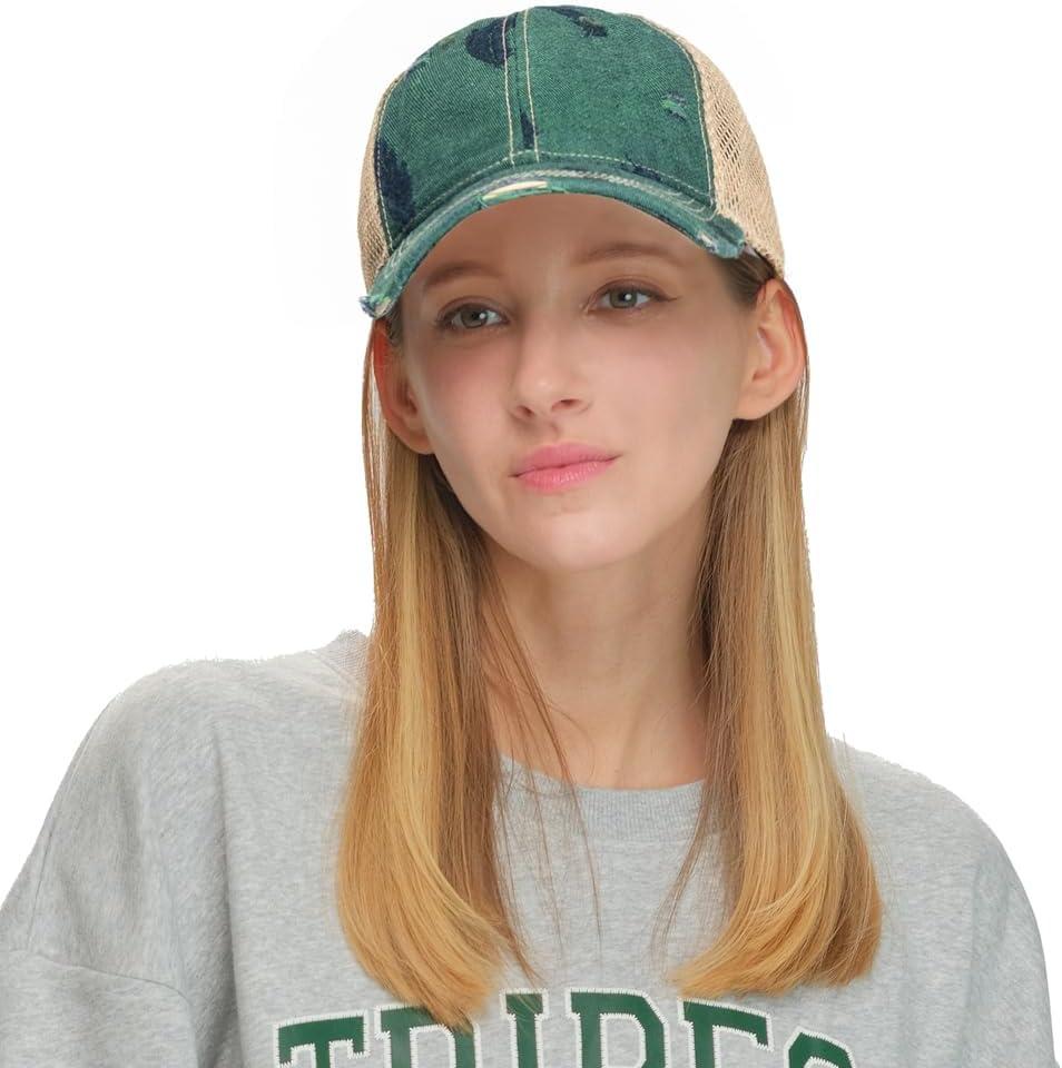 imageCC Pony Cap for WomenLeaf Motifgreen