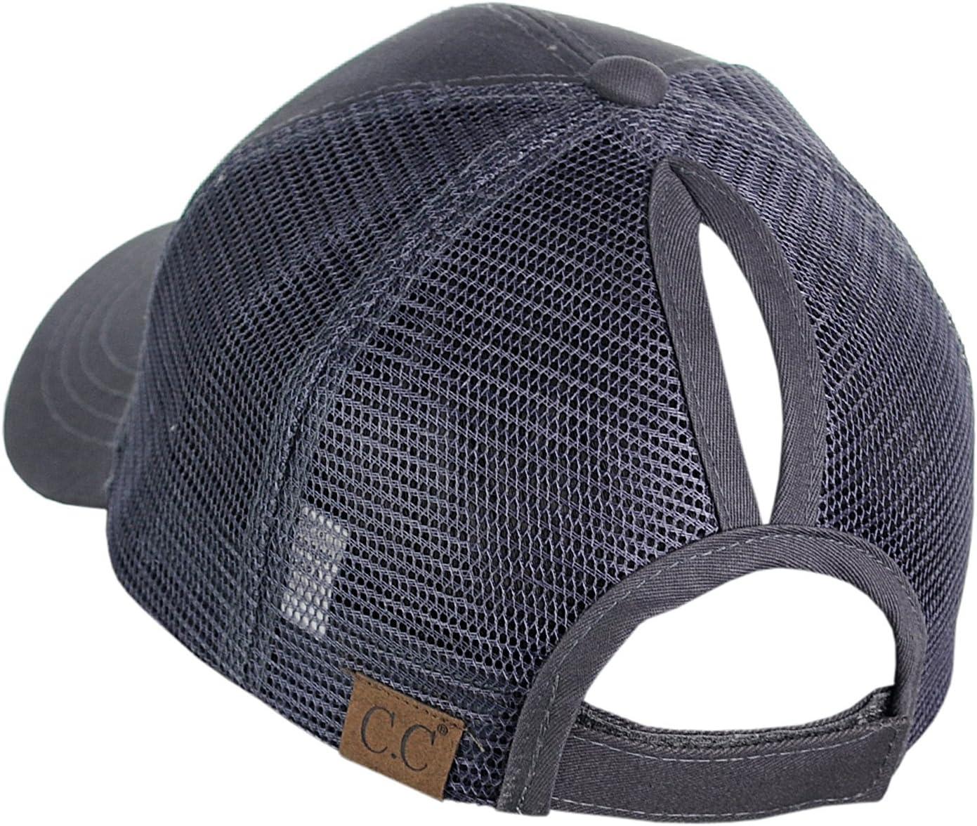 imageCC Ponycap Color Changing 3D Embroidered Quote Adjustable Trucker Baseball CapDog Mom  Dark Gray