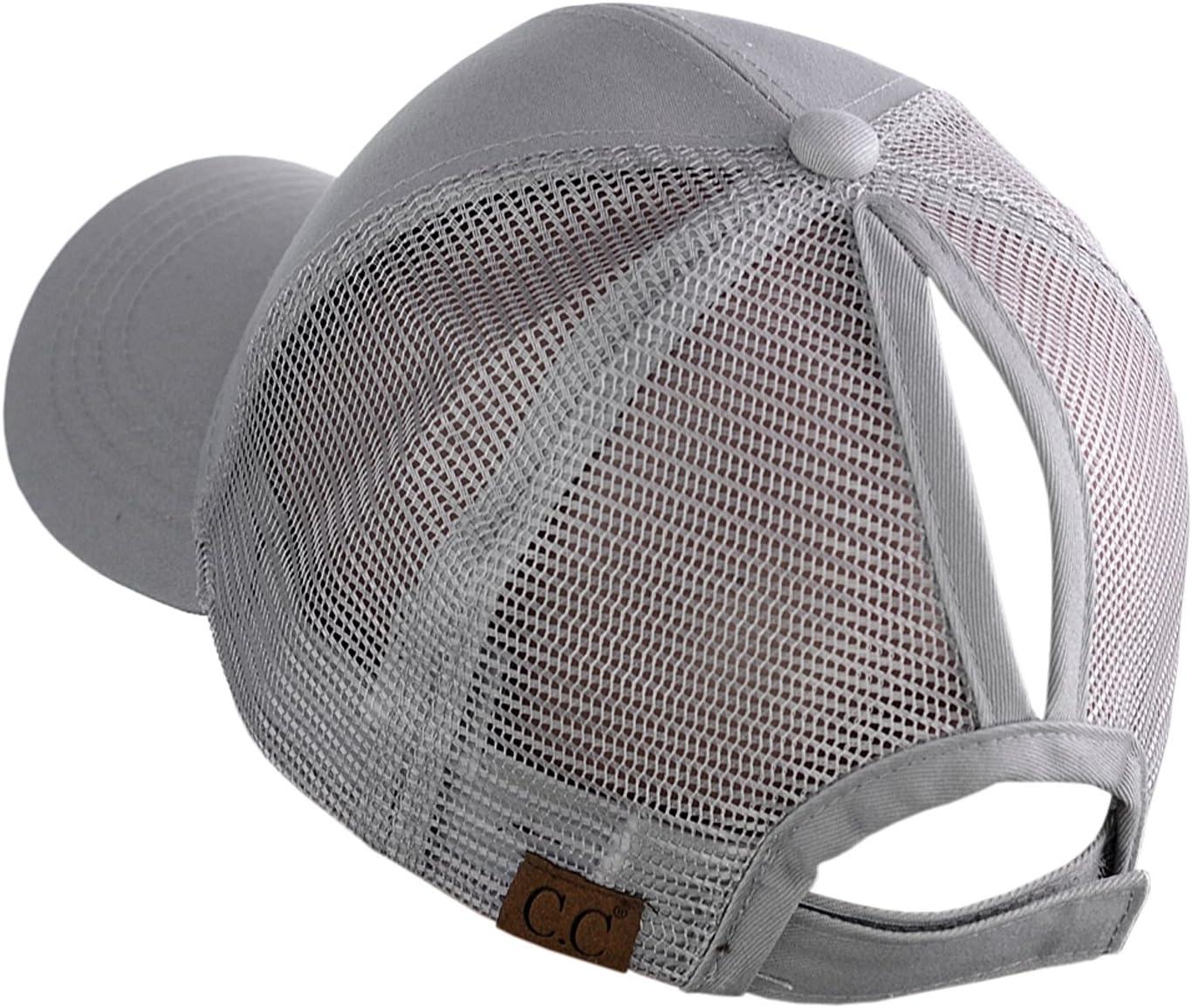 imageCC Ponycap Color Changing 3D Embroidered Quote Adjustable Trucker Baseball CapDog Mom  Gray