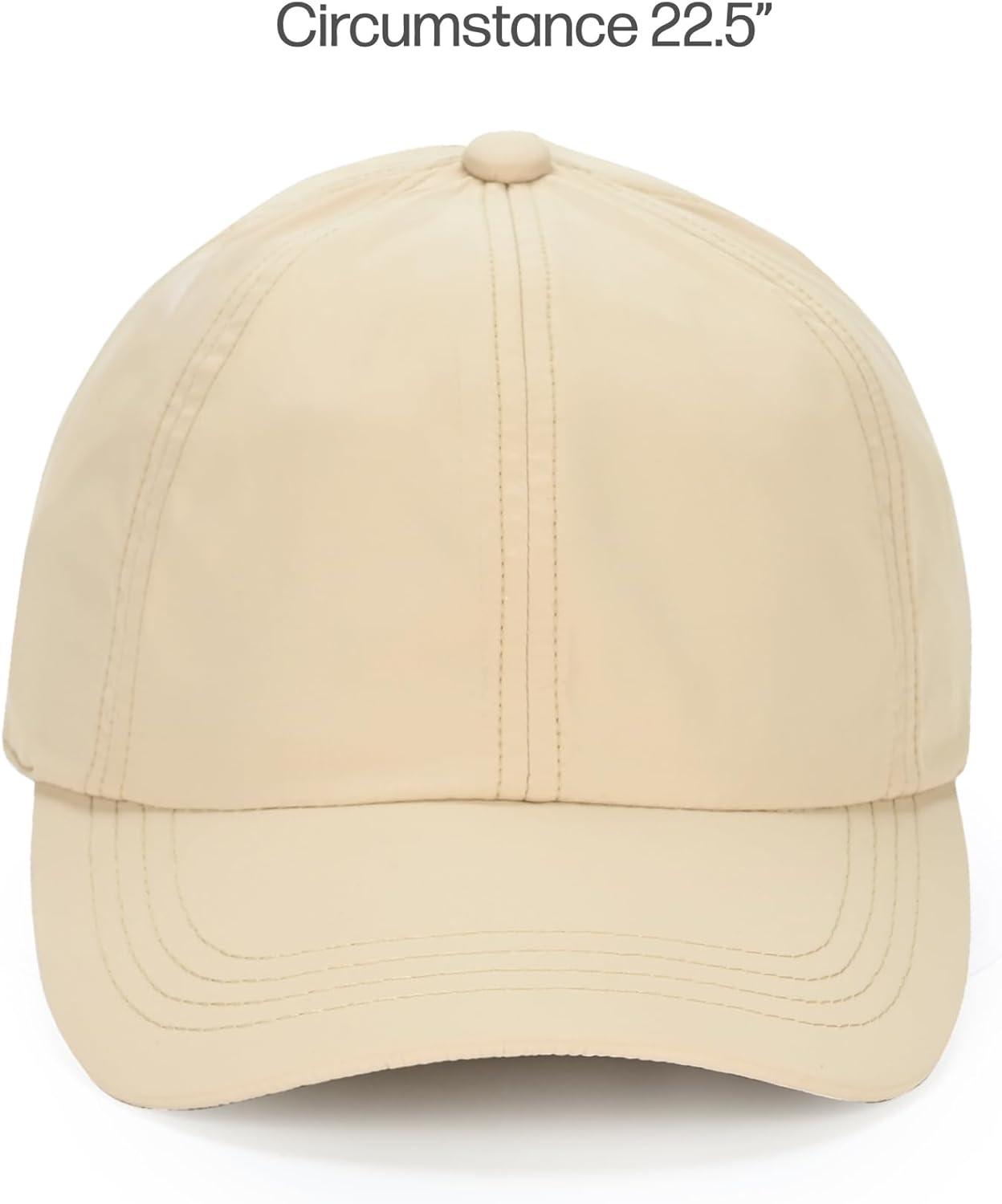 imageCC Ponycap Messy High Bun Ponytail Adjustable Trucker Baseball Cap HatBeige