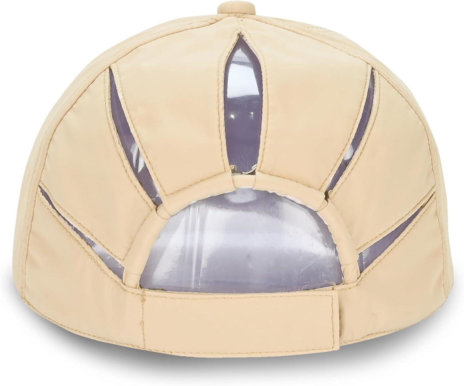 imageCC Ponycap Messy High Bun Ponytail Adjustable Trucker Baseball Cap HatBeige