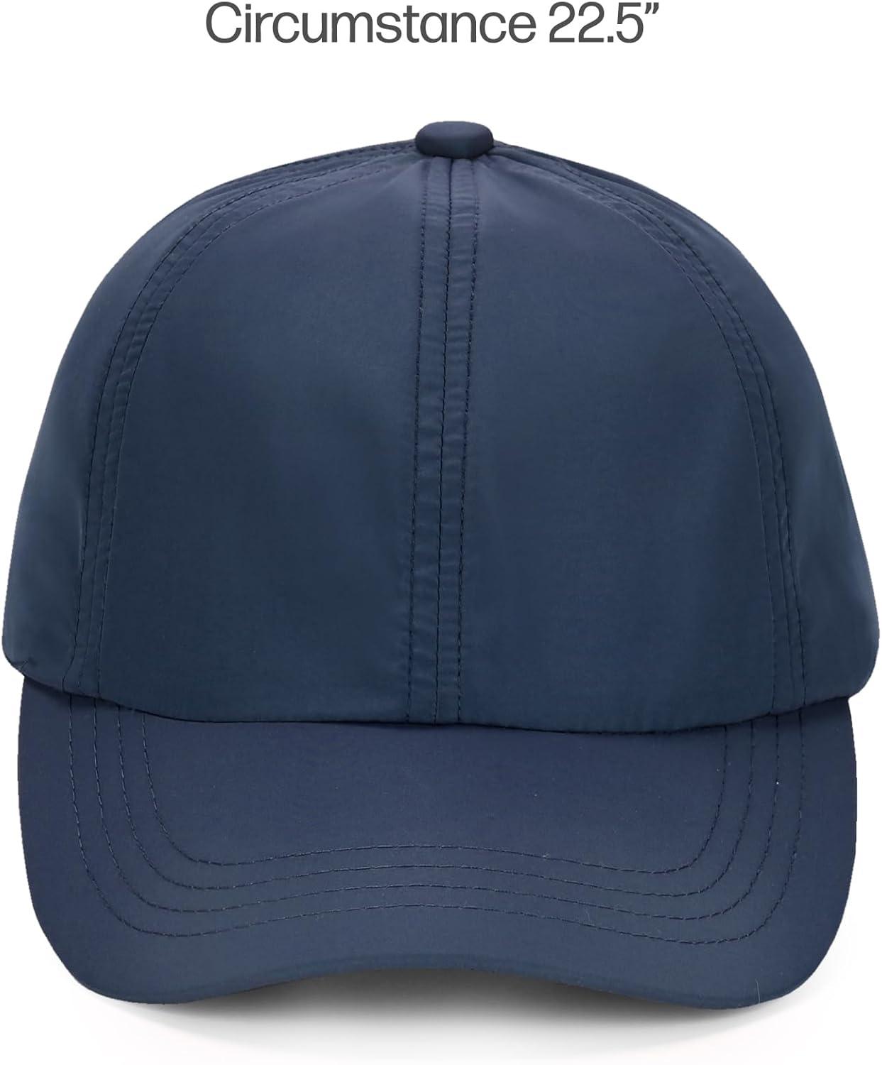 imageCC Ponycap Messy High Bun Ponytail Adjustable Trucker Baseball Cap HatNavy