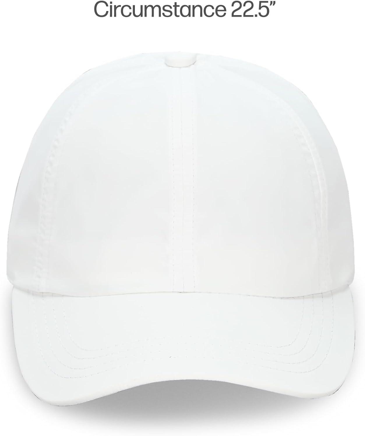 imageCC Ponycap Messy High Bun Ponytail Adjustable Trucker Baseball Cap HatWhite