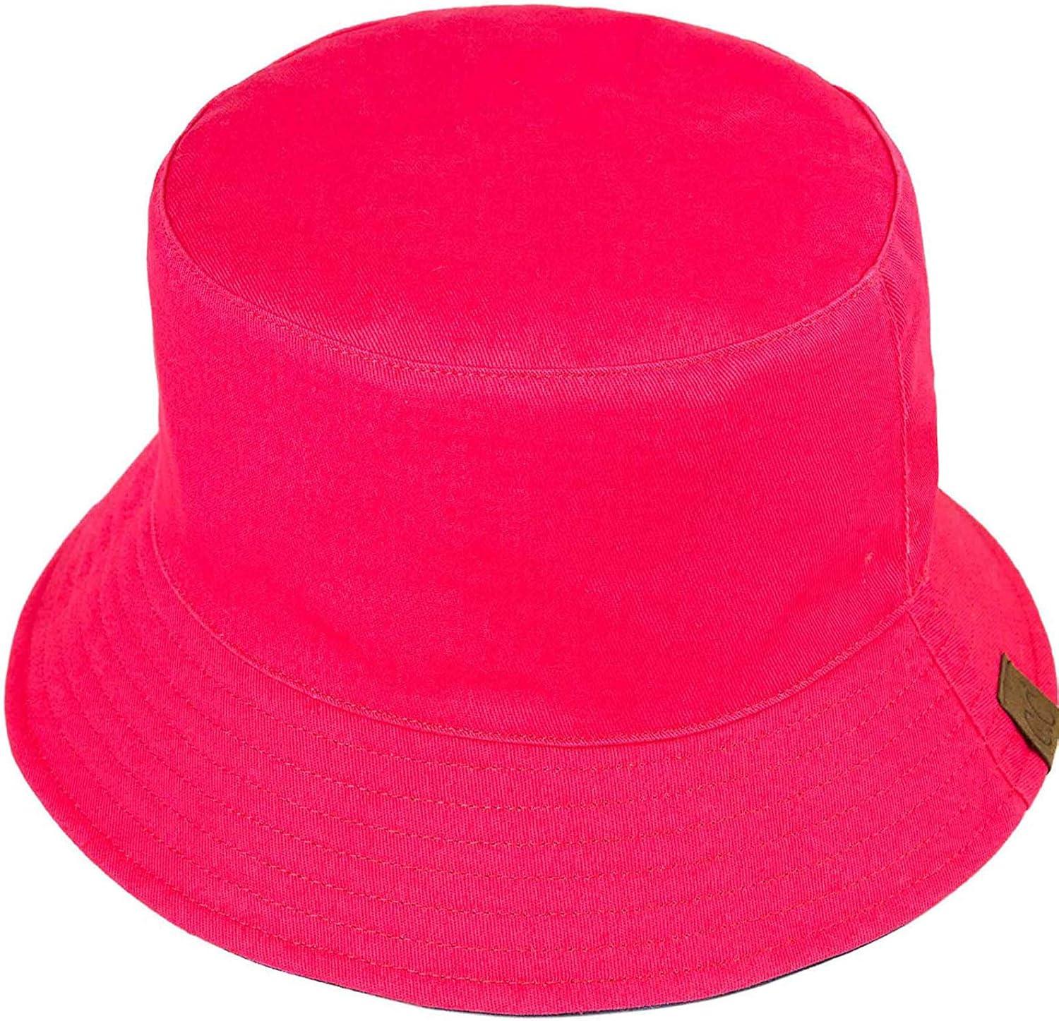 imageCC Unisex Packable Bucket Sun Beach Pool Fisherman HatTie Dyed NavyHot Pink