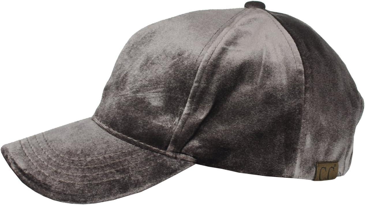 imageCC Unisex Soft Velvet Crushable Blank Adjustable Baseball Cap HatTaupe