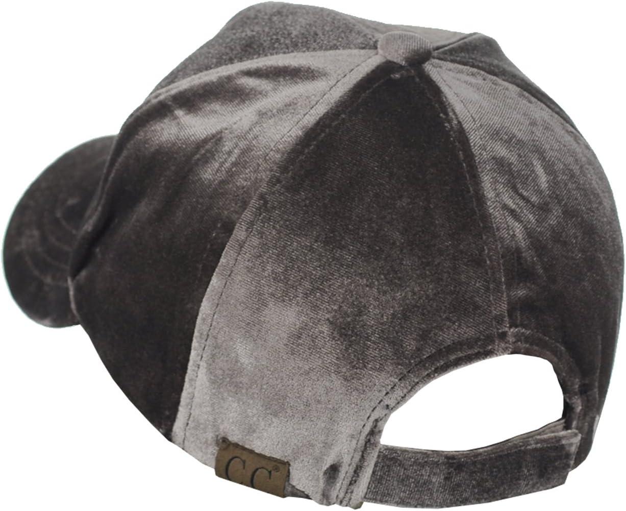 imageCC Unisex Soft Velvet Crushable Blank Adjustable Baseball Cap HatTaupe
