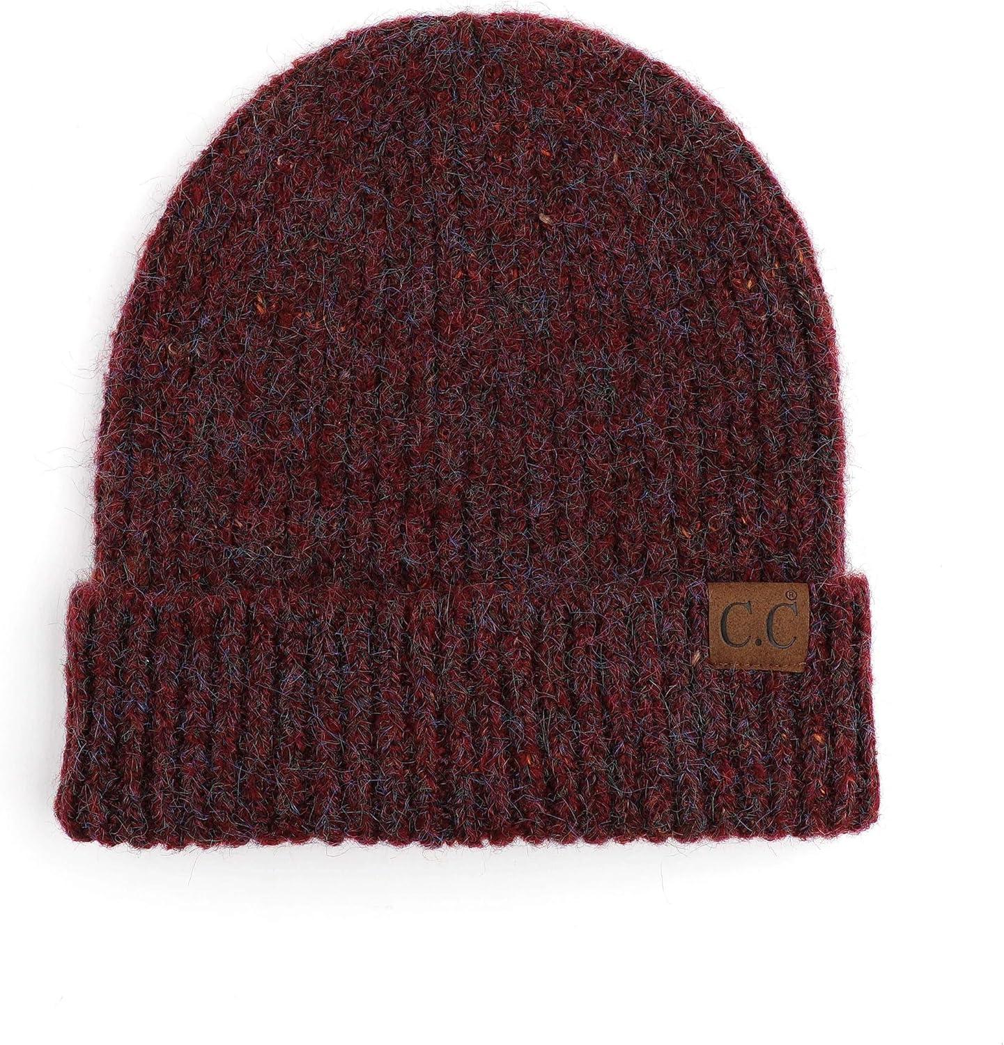 imageCC Unisex Warm Soft Recycled Yarn Skully Beanie2 Way Cuff Mustard