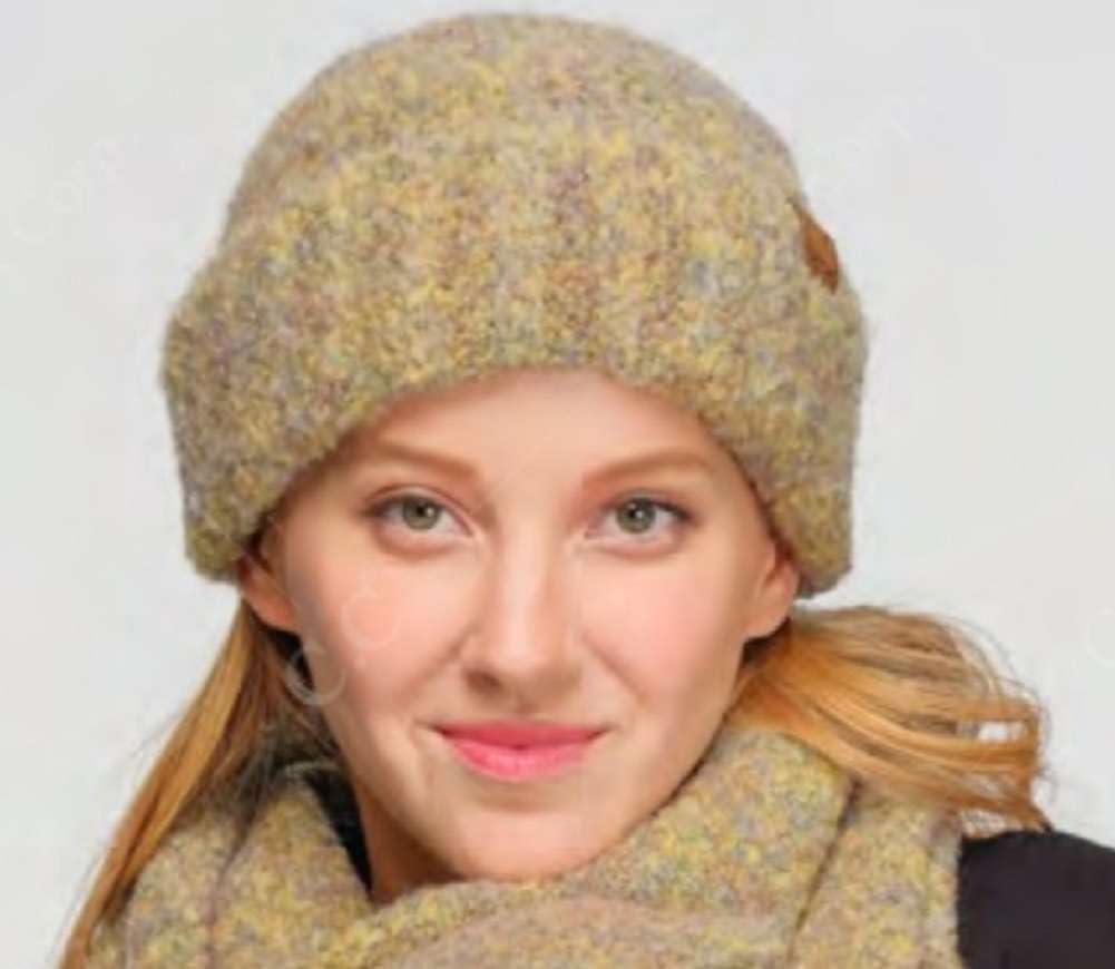 imageCC Unisex Warm Soft Recycled Yarn Skully BeanieBlended Black