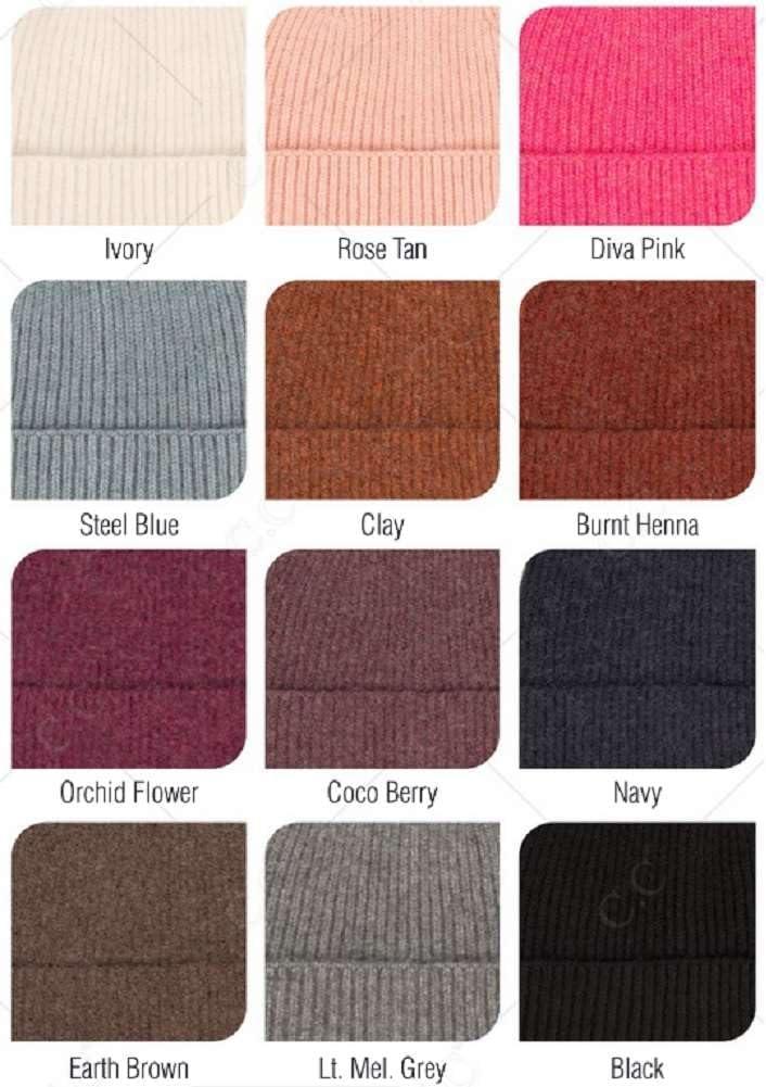 imageCC Unisex Warm Soft Recycled Yarn Skully BeanieRibbed Diva Pink