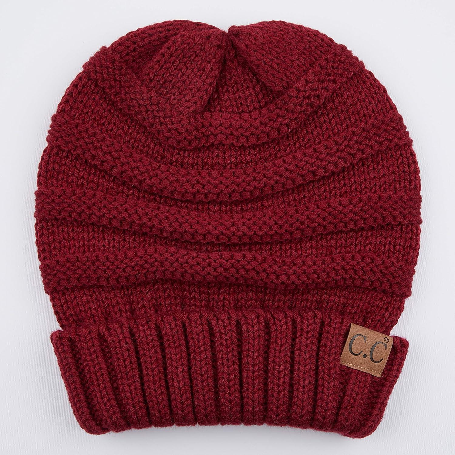 imageCC Womens BeanieBurgundy Solid