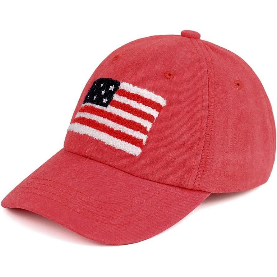 imageCC Baseball Cap for UnisexAmerican Flagred