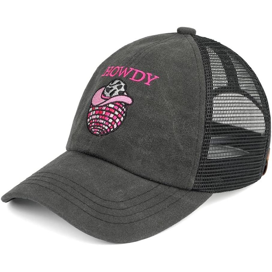 imageCC Baseball Cap for UnisexHowdy Discoballblack