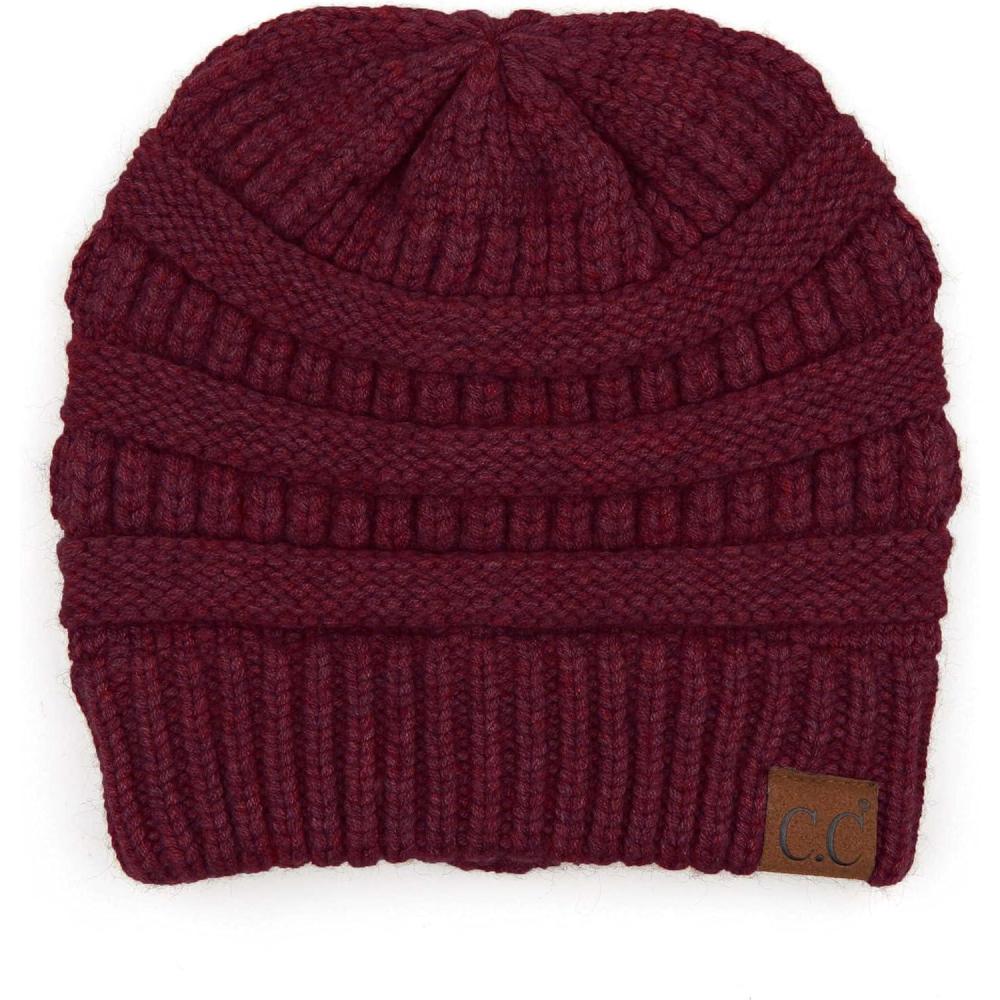 imageCC Hatsandscarf CC Exclusives Solid Color Beanie Tail HatYarnberry Mix