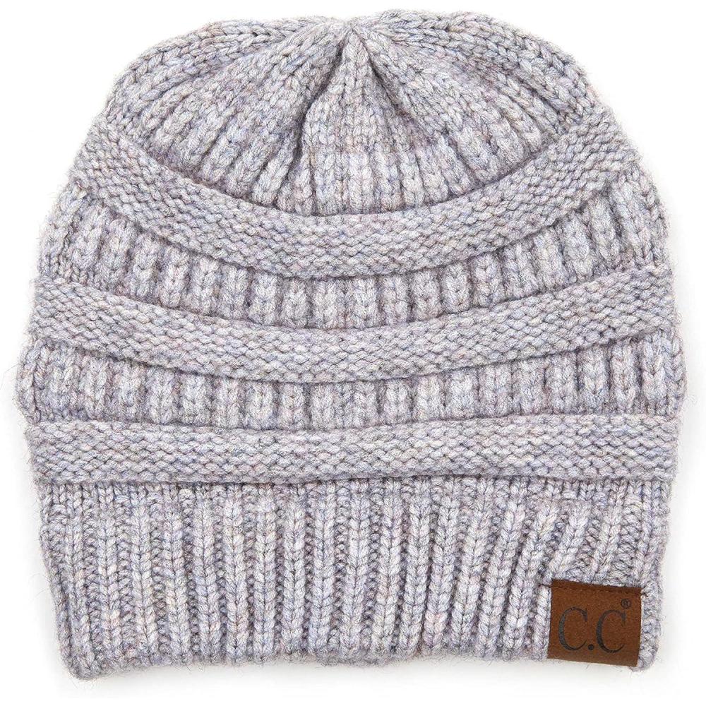 imageCC Hatsandscarf CC Exclusives Solid Color Beanie Tail HatYarnperiwinkle Mix