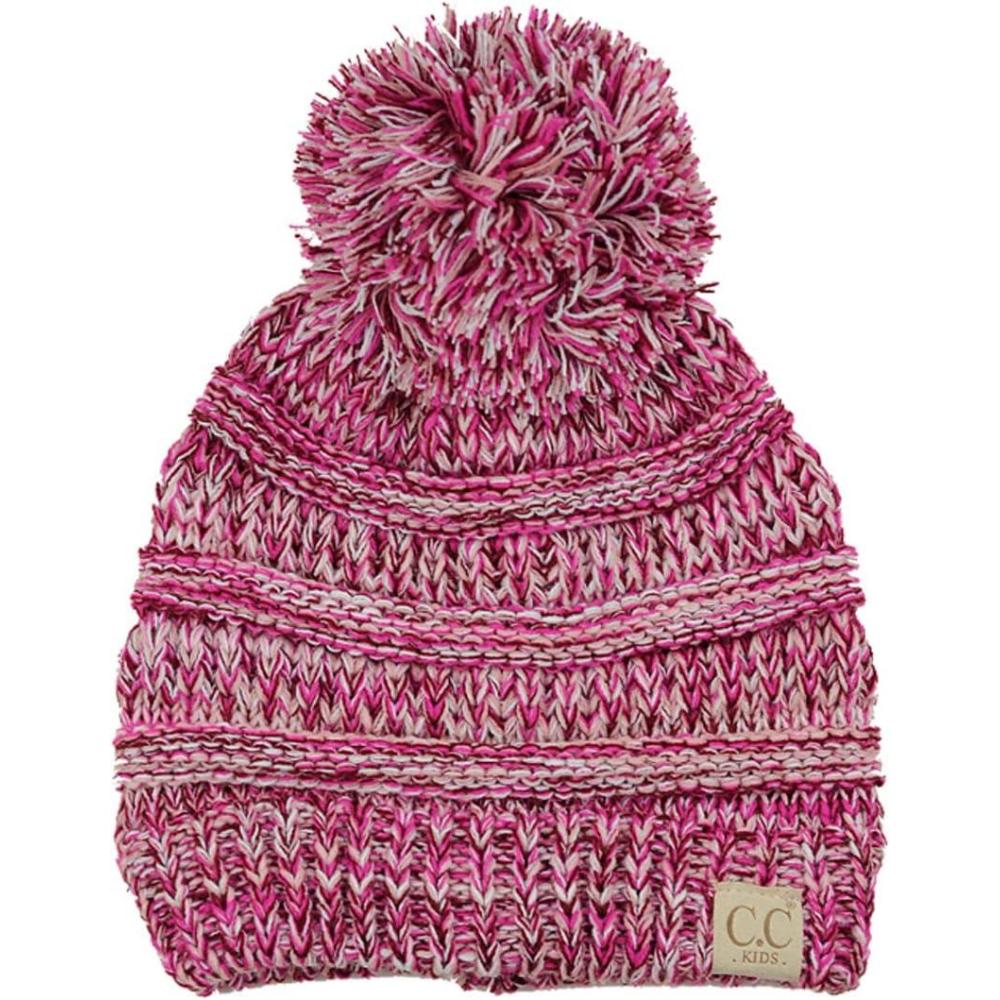 imageCC Kids Cute Warm and Comfy Pom Pom Childrens Knit Ski Beanie Hat1