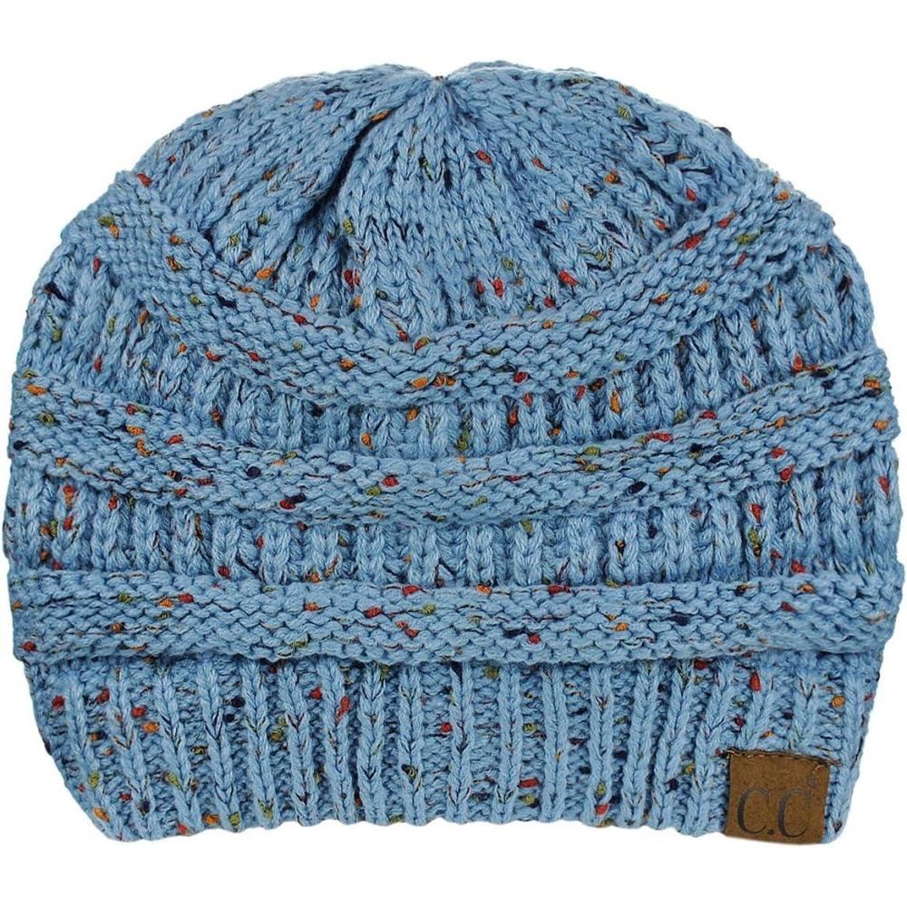 imageCC Trendy Warm Chunky Soft Stretch Cable Knit BeanieConfetti Denim