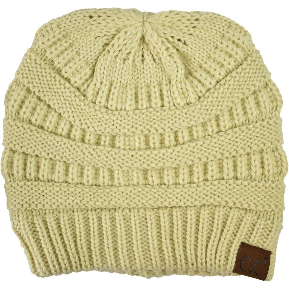 imageCC Trendy Warm Chunky Soft Stretch Cable Knit BeanieLemonade