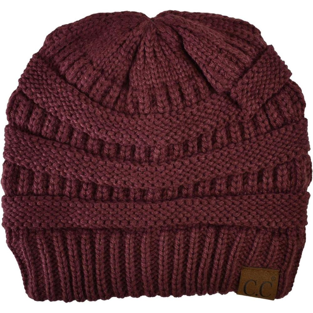 imageCC Trendy Warm Chunky Soft Stretch Cable Knit BeanieMonaco