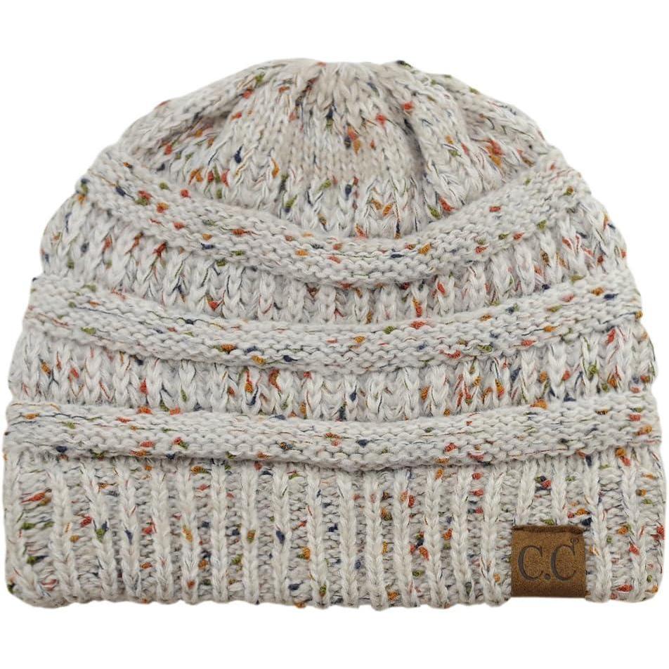 imageCC Trendy Warm Chunky Soft Stretch Cable Knit BeanieOmbre Oatmeal