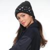 imageCC American Flag Rhinestone Beanie for Women Unisex  Sustainable Recycled Yarn Stretchable Soft Warm Knit Winter Skully HatRhinestoneblack