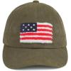 imageCC Baseball Cap for UnisexAmerican Flagdk Olive
