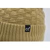 imageCC Beanie Fuzzy Fleece Lining Warm Oversized Chunky Soft Stretchy Ribbed Slouchy Knit Hat with Visor BrimCamel