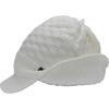 imageCC Beanie Fuzzy Fleece Lining Warm Oversized Chunky Soft Stretchy Ribbed Slouchy Knit Hat with Visor BrimIvory  Off White