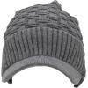 imageCC Beanie Fuzzy Fleece Lining Warm Oversized Chunky Soft Stretchy Ribbed Slouchy Knit Hat with Visor BrimLight Melange Grey
