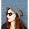 imageCC Beanie Fuzzy Fleece Lining Warm Oversized Chunky Soft Stretchy Ribbed Slouchy Knit Hat with Visor BrimLight Melange Grey
