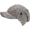 imageCC Beanie Fuzzy Fleece Lining Warm Oversized Chunky Soft Stretchy Ribbed Slouchy Knit Hat with Visor BrimOatmeal