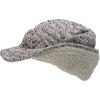 imageCC Beanie Fuzzy Fleece Lining Warm Oversized Chunky Soft Stretchy Ribbed Slouchy Knit Hat with Visor BrimOatmeal