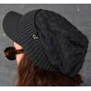 imageCC Beanie Fuzzy Fleece Lining Warm Oversized Chunky Soft Stretchy Ribbed Slouchy Knit Hat with Visor BrimTeal Grey