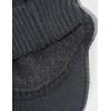 imageCC Beanie Fuzzy Fleece Lining Warm Oversized Chunky Soft Stretchy Ribbed Slouchy Knit Hat with Visor BrimTeal Grey
