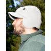 imageCC Beanie Strechy Snug Fit Soft Knit Hat with Visor Brim ampamp Ear Warmer FlapsHeather Grey