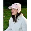 imageCC Beanie Strechy Snug Fit Soft Knit Hat with Visor Brim ampamp Ear Warmer FlapsLight Pink
