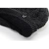imageCC Beanie Thick Fuzzy Fleece Lined Knit BeanieBlack  Charcoal Mix