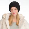 imageCC Beanie Thick Fuzzy Fleece Lined Knit BeanieBlack