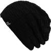 imageCC Beanie Thick Fuzzy Fleece Lined Knit BeanieBlack