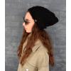 imageCC Beanie Thick Fuzzy Fleece Lined Knit BeanieBlack