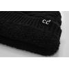 imageCC Beanie Thick Fuzzy Fleece Lined Knit BeanieBlack